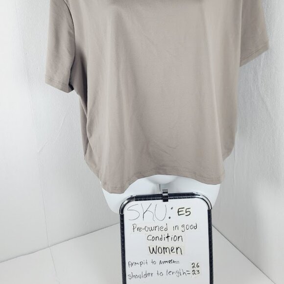 All In Motion Women's Taupe Short Sleeve Crew Neck Casual T-Shirt Size XXL - Picture 9 of 9